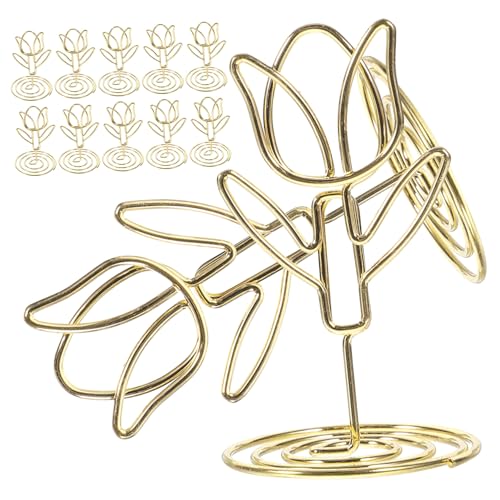 SOLUSTRE 10Stücke Tischnummernhalter im Tulpenblüten Design Fotohalter für Hochzeiten Tischdekoration und Büro Platzsparend und Langlebig SOLUSTRE 10Stücke Tischnummernhalter im Tulpenblüten Design Fotohalter für Hochzeiten Tischdekoration und Büro Platzsparend und Langlebig von SOLUSTRE
