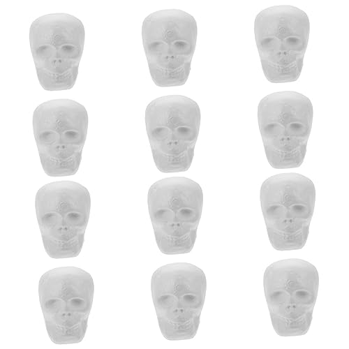 SOLUSTRE 12 Stück Halloween Schädel Köpfe Hängedekoration Schaumstoff Gespenster für Gruselige Partys Spukhaus Deko Weiße Farbflächen für Kreative Gestaltung SOLUSTRE 12 Stück Halloween Schädel Köpfe Hängedekoration Schaumstoff Gespenster für Gruselige Partys Spukhaus Deko Weiße Farbflächen für Kreative Gestaltung von SOLUSTRE