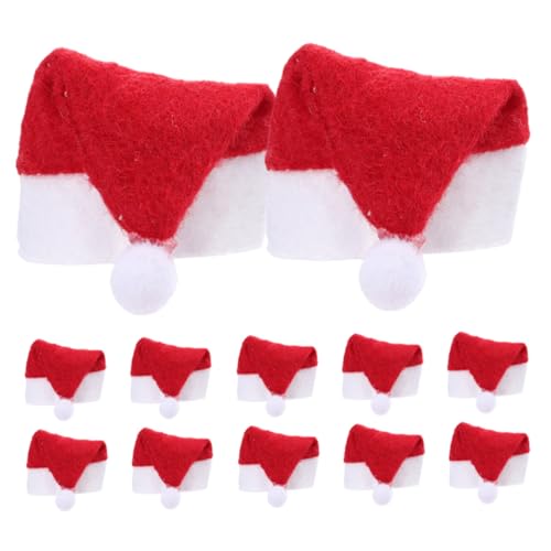 SOLUSTRE 12 Stück Teiliges Mini Weihnachtsmützen aus Strapazierfähigem Vliesstoff Vielseitige Weihnachtsdeko für Weinflaschen und DIY Bastelprojekte Wiederverwendbar für Festliche Partys SOLUSTRE 12 Stück Teiliges Mini Weihnachtsmützen aus Strapazierfähigem Vliesstoff Vielseitige Weihnachtsdeko für Weinflaschen und DIY Bastelprojekte Wiederverwendbar für Festliche Partys von SOLUSTRE