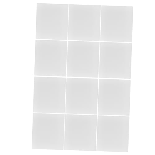 SOLUSTRE 12 Stück Teiliges Transparentes Zeichenbrett aus Klarem PVC Flexibel und Leicht Kompatibel Druckstiften für DIY Kunst Malvorlagen und Präzises Nachzeichnen bei Kreativprojekten von SOLUSTRE