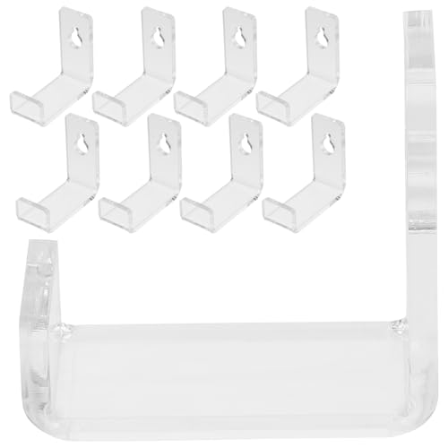 SOLUSTRE 12 Stück Wandmontierte Schallplattenhalter für Vinyl Alben Transparente Regale für Stilvolle Aufbewahrung und Präsentation von Plattensammlungen von SOLUSTRE