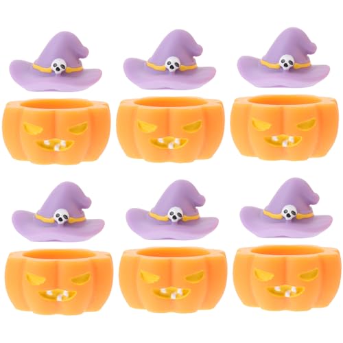 SOLUSTRE 12Stücke Halloween Dekorationen Kürbis Und Hexenhut Kunstharz Tischdeko Für Halloween Feiern Kreative Ornamente Für Puppenhäuser Und Garten Foto Requisiten SOLUSTRE 12Stücke Halloween Dekorationen Kürbis Und Hexenhut Kunstharz Tischdeko Für Halloween Feiern Kreative Ornamente Für Puppenhäuser Und Garten Foto Requisiten von SOLUSTRE