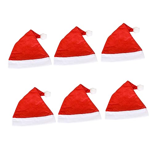 SOLUSTRE 12Stücke Weihnachtsmützen Weihnachtsmützen Und Erwachsenen Weihnachtsmützen Aus Hochwertigem Nicht Nikolausmütze Für Festliche Partys Und Weihnachten von SOLUSTRE