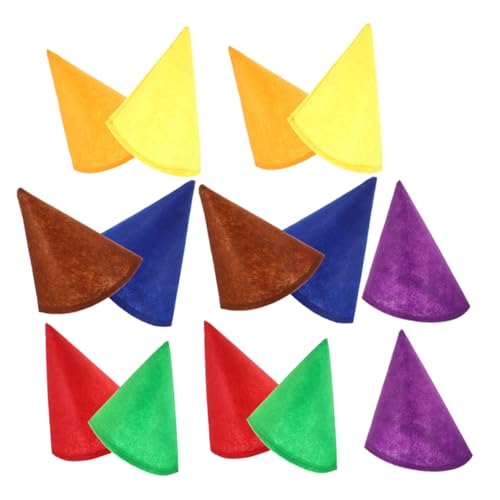 SOLUSTRE 14 Stück Teiliges Bunte Filz Zwergenhüte Konische Partyhüte für Erwachsene und Bequeme Einzigartige Gnommützen für Halloween Geburtstagsfeiern und Festliche Kostümdekorationen SOLUSTRE 14 Stück Teiliges Bunte Filz Zwergenhüte Konische Partyhüte für Erwachsene und Bequeme Einzigartige Gnommützen für Halloween Geburtstagsfeiern und Festliche Kostümdekorationen von SOLUSTRE
