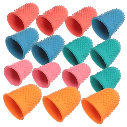 SOLUSTRE 15 Stück Gummi Schutzhüllen Für Gaming Fingerhüte Gummi Fingerspitzen Mittelgroß Leuchtende Spitzen Protektoren Für Heißkleber Daumen SOLUSTRE 15 Stück Gummi Schutzhüllen Für Gaming Fingerhüte Gummi Fingerspitzen Mittelgroß Leuchtende Spitzen Protektoren Für Heißkleber Daumen von SOLUSTRE