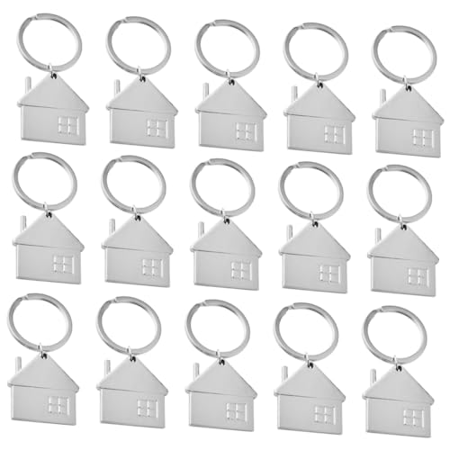 SOLUSTRE 15 Stück Teiliges Schlüsselanhänger Hausform aus Einweihungsgeschenk für Familien Praktisch und Dekorativ für Schlüsselbund und Taschen SOLUSTRE 15 Stück Teiliges Schlüsselanhänger Hausform aus Einweihungsgeschenk für Familien Praktisch und Dekorativ für Schlüsselbund und Taschen von SOLUSTRE