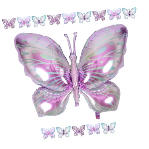 SOLUSTRE 15 Stück Teiliges Schmetterling Folienballon Große Wetterfeste Partydeko mit Detailreichem Druck für Geburtstag Hochzeit Babyparty Indoor Outdoor SOLUSTRE 15 Stück Teiliges Schmetterling Folienballon Große Wetterfeste Partydeko mit Detailreichem Druck für Geburtstag Hochzeit Babyparty Indoor Outdoor von SOLUSTRE