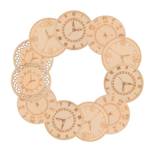 SOLUSTRE 16 Stück Teiliges Holz Uhr Zuschnitte Diy Bastel Holzscheiben für Malprojekte Dekorative Holzornamente für Wanddekoration und Persönliche Gestaltung SOLUSTRE 16 Stück Teiliges Holz Uhr Zuschnitte Diy Bastel Holzscheiben für Malprojekte Dekorative Holzornamente für Wanddekoration und Persönliche Gestaltung von SOLUSTRE
