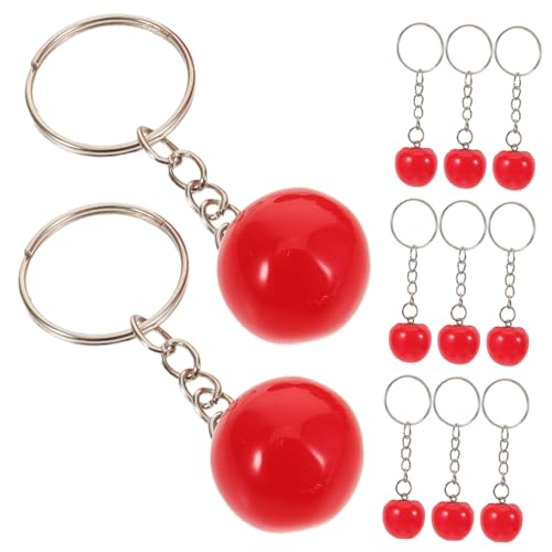 SOLUSTRE 16 Stück Teiliges Kreative Schlüsselanhänger aus Resin Realistische Tomatenform Leichte Taschenanhänger Niedliche Gemüse Pendants für Handtaschen Autoschlüssel Partygeschenke von SOLUSTRE