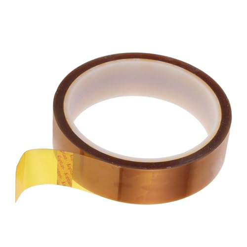 SOLUSTRE 1Rolle Hochtemperaturband Polyimid Klebeband für Industrielle Anwendungen Hitzebeständig Zuverlässig Isolierend für Elektronik und Sublimationsbedarf SOLUSTRE 1Rolle Hochtemperaturband Polyimid Klebeband für Industrielle Anwendungen Hitzebeständig Zuverlässig Isolierend für Elektronik und Sublimationsbedarf von SOLUSTRE