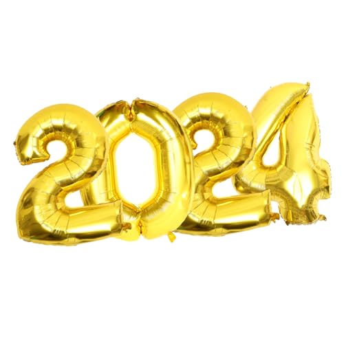 SOLUSTRE 1Satz Frohes Neues Jahr Folienballons Große Ballons für Silvester Party Langlebig und Festlich Fotorequisiten und Tischdekoration SOLUSTRE 1Satz Frohes Neues Jahr Folienballons Große Ballons für Silvester Party Langlebig und Festlich Fotorequisiten und Tischdekoration von SOLUSTRE
