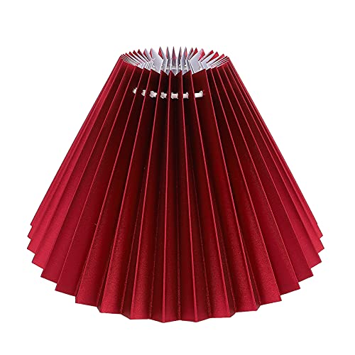 SOLUSTRE 1stk Gefalteter Lampenschirm Lampe Shades Für Tisch Lampen Roter Lampenschirm Dekoratives Licht Lampenschirm Zum Aufstecken Lampenknäufe Tuch- Zubehör Zylindrisch E14 Schmiedeeisen SOLUSTRE 1stk Gefalteter Lampenschirm Lampe Shades Für Tisch Lampen Roter Lampenschirm Dekoratives Licht Lampenschirm Zum Aufstecken Lampenknäufe Tuch- Zubehör Zylindrisch E14 Schmiedeeisen von SOLUSTRE