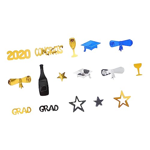 SOLUSTRE 2 Packungen Glänzendes Party Konfetti mit Doktorhut Buchrollen Mehrfarbige Sequins für Abschlussfeier Dekoration Festliches Streudeko für Abi Schule Jubiläum Abschlussfeiern SOLUSTRE 2 Packungen Glänzendes Party Konfetti mit Doktorhut Buchrollen Mehrfarbige Sequins für Abschlussfeier Dekoration Festliches Streudeko für Abi Schule Jubiläum Abschlussfeiern von SOLUSTRE