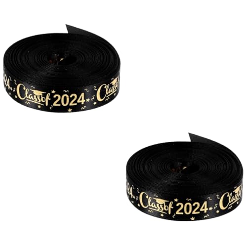 SOLUSTRE 2 Rollen Geschenkverpackungsband Themenband Für Satinband Dekoband Goldband First Class Band You Grad Geschenkband Glückwunsch Babystreifen Farbig Schwarz Polyester SOLUSTRE 2 Rollen Geschenkverpackungsband Themenband Für Satinband Dekoband Goldband First Class Band You Grad Geschenkband Glückwunsch Babystreifen Farbig Schwarz Polyester von SOLUSTRE