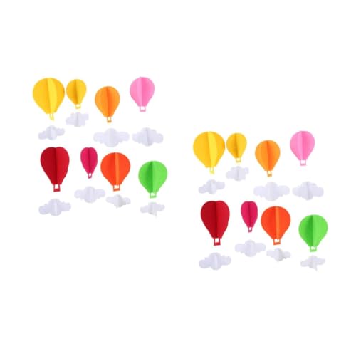 SOLUSTRE 2 Sätze Heißluftballon Dekoration Anhänger Party Geformt Geburtstagsfeier Dekorationen Blau Heißluftballons Aus Stoff Farbige Heißluftballons Colorful Vlies SOLUSTRE 2 Sätze Heißluftballon Dekoration Anhänger Party Geformt Geburtstagsfeier Dekorationen Blau Heißluftballons Aus Stoff Farbige Heißluftballons Colorful Vlies von SOLUSTRE