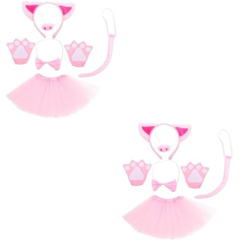 SOLUSTRE 2 Sätze Schwein-cosplay-stütze Schweinstirnband Schweine Schweinchen Erwachsene Rock Und Ohren Party Halloween-tutu Requisiten Schwein Kostüm Halloween Plastik Rosa SOLUSTRE 2 Sätze Schwein-cosplay-stütze Schweinstirnband Schweine Schweinchen Erwachsene Rock Und Ohren Party Halloween-tutu Requisiten Schwein Kostüm Halloween Plastik Rosa von SOLUSTRE