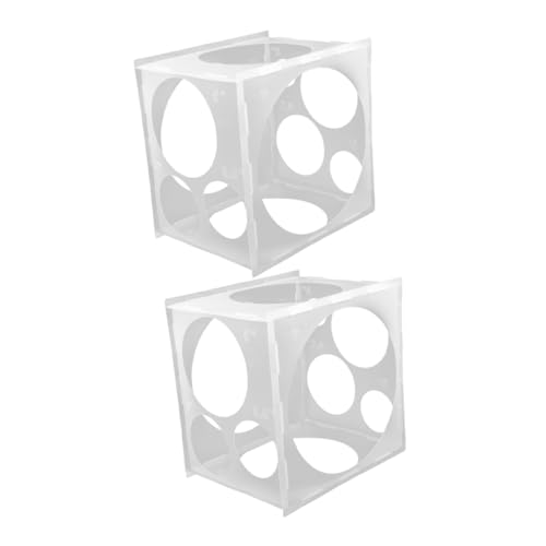 SOLUSTRE 2 Stück Ballonmessbox luftballons werkzeug Ballongrößenwürfel PVC Transparent SOLUSTRE 2 Stück Ballonmessbox luftballons werkzeug Ballongrößenwürfel PVC Transparent von SOLUSTRE