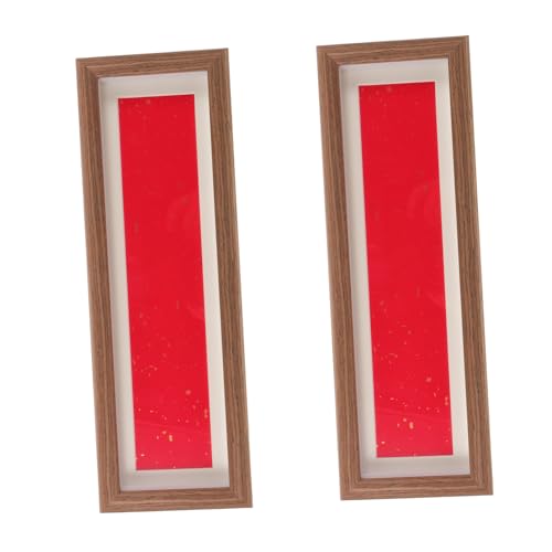 SOLUSTRE 2 Stück Chinesischer Kalligraphie Bilderrahmen aus Holz Eleganter Tischständer für Kalligraphiepapier Stabile Ausstellungsbox mit Fächern Traditioneller Holzrahmen für Kunst SOLUSTRE 2 Stück Chinesischer Kalligraphie Bilderrahmen aus Holz Eleganter Tischständer für Kalligraphiepapier Stabile Ausstellungsbox mit Fächern Traditioneller Holzrahmen für Kunst von SOLUSTRE