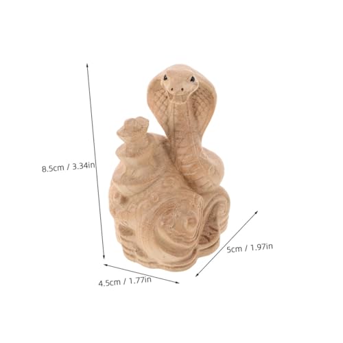 SOLUSTRE 2 Stück Holzschlangen Ornament Teiliges Chinesisches Neujahr Dekoration Schlange Jahr Glückssymbol Handgeschnitzt Kleine Figurine für Büro Schreibtisch Feng Shui SOLUSTRE 2 Stück Holzschlangen Ornament Teiliges Chinesisches Neujahr Dekoration Schlange Jahr Glückssymbol Handgeschnitzt Kleine Figurine für Büro Schreibtisch Feng Shui von SOLUSTRE