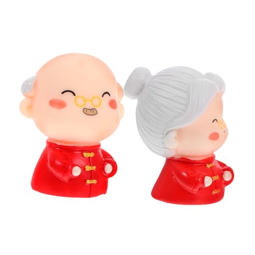 SOLUSTRE 2 Stück Jubiläumskuchen -ornamente Großeltern Dekorationen Valentinstag Dekoration Dekorationen Zum Hochzeitstag Statuendekoration Für Älteres Paar Jubiläumsdekorationen Rot Harz SOLUSTRE 2 Stück Jubiläumskuchen -ornamente Großeltern Dekorationen Valentinstag Dekoration Dekorationen Zum Hochzeitstag Statuendekoration Für Älteres Paar Jubiläumsdekorationen Rot Harz von SOLUSTRE