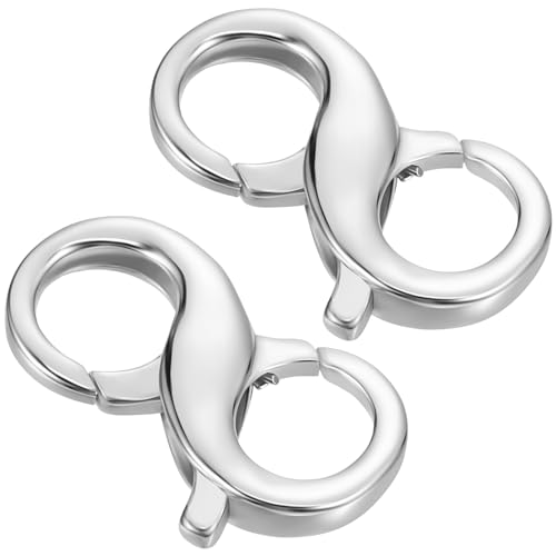 SOLUSTRE 2 Stück Karabinerverschluss Silber 925 Doppel-Karabinerverschluss Armbandverschlüsse Verschlüsse Halskettenverkürzer Schmuckverschlüsse Silber Mit Doppelter Öffnung Für SOLUSTRE 2 Stück Karabinerverschluss Silber 925 Doppel-Karabinerverschluss Armbandverschlüsse Verschlüsse Halskettenverkürzer Schmuckverschlüsse Silber Mit Doppelter Öffnung Für von SOLUSTRE