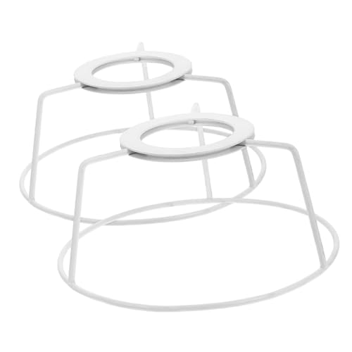 SOLUSTRE 2 Stück Lampenschirmständer Leuchttischzubehör Lampenschirmhalter Lampenschirmrahmen Lampenschirmrahmenkäfig DIY Lampenschirmmaterial Lampenschirmhalter Lampenrahmen von SOLUSTRE