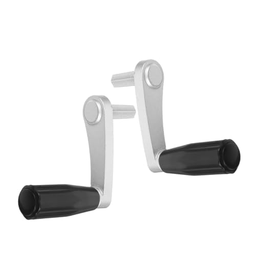 SOLUSTRE 2 Stück Manuelle Kurbelgriff für Höhenverstellbaren Wäschetrockner Metallgriff mit Ergonomisch Drehbar Komfortabel Langlebig Passend für Deckenwäschespinnen von SOLUSTRE