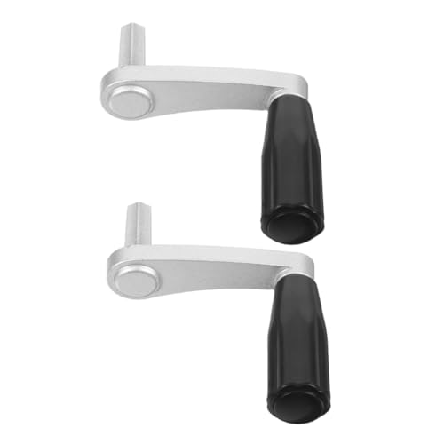 SOLUSTRE 2 Stück Manuelle Lift-hängergriffe aus Robustem Metall Drehbarer Kurbelgriff für Höhenverstellbare Wäschetrockner Ergonomisch Geeignet für Decken- Balkon Wandmontage von SOLUSTRE