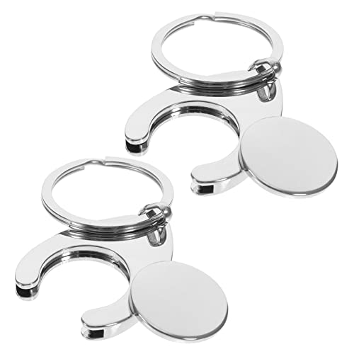 SOLUSTRE 2 Stück Metall Schlüsselanhänger Einkaufswagenchip Robust Langlebig Stilvoll Schlüsselring Einkaufswagen Token Münze Ersatz für Einkaufswagenwagenlöser Geschenkidee SOLUSTRE 2 Stück Metall Schlüsselanhänger Einkaufswagenchip Robust Langlebig Stilvoll Schlüsselring Einkaufswagen Token Münze Ersatz für Einkaufswagenwagenlöser Geschenkidee von SOLUSTRE