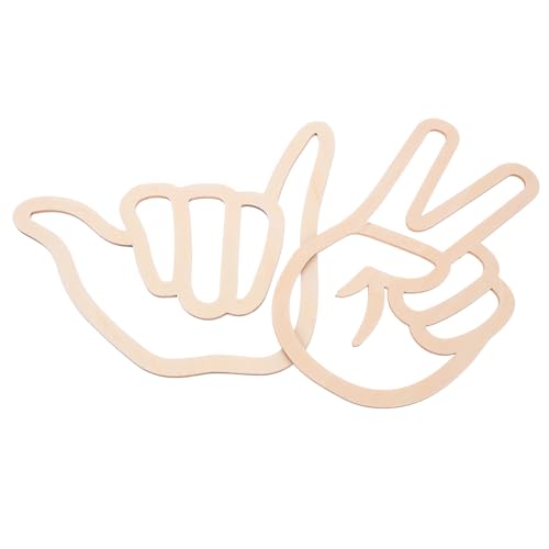 SOLUSTRE 2 Stück Schmuckherstellungsset für wandsticker fotografie zubehör Niedliche Wanddekoration skandinavisches design -Ornament-Bastelset das Fingerhanddekor Holz Beige SOLUSTRE 2 Stück Schmuckherstellungsset für wandsticker fotografie zubehör Niedliche Wanddekoration skandinavisches design -Ornament-Bastelset das Fingerhanddekor Holz Beige von SOLUSTRE