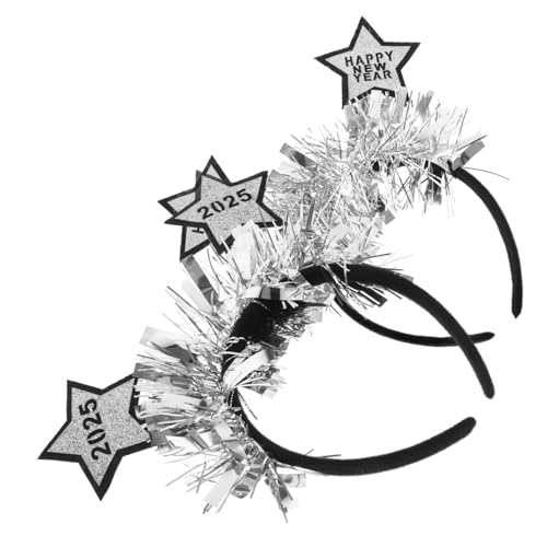 SOLUSTRE 2 Stück Teiliges Silbersterne Haarband für Erwachsene Leichtes Year Eve Stirnband Langlebiger Festival Haarreif für Party Valentinstag Weihnachten und Silvester SOLUSTRE 2 Stück Teiliges Silbersterne Haarband für Erwachsene Leichtes Year Eve Stirnband Langlebiger Festival Haarreif für Party Valentinstag Weihnachten und Silvester von SOLUSTRE