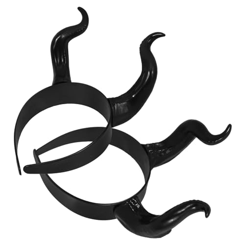 SOLUSTRE 2 Stück Teiliges Teufelshorn Stirnband aus Halloween Kostüm Haarreif für Damen Leichtes Hautfreundliches Headband für Karneval Cosplay Party Zubehör SOLUSTRE 2 Stück Teiliges Teufelshorn Stirnband aus Halloween Kostüm Haarreif für Damen Leichtes Hautfreundliches Headband für Karneval Cosplay Party Zubehör von SOLUSTRE