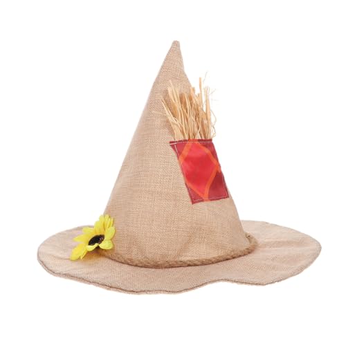 SOLUSTRE 2 Stücke Halloween Hexenhut mit Sonnenblume Vogelscheuchen-wizard-cosplay für Erwachsene und Vielseitiger Festhut für Halloween Erntedankfest Kostüm-accessoire SOLUSTRE 2 Stücke Halloween Hexenhut mit Sonnenblume Vogelscheuchen-wizard-cosplay für Erwachsene und Vielseitiger Festhut für Halloween Erntedankfest Kostüm-accessoire von SOLUSTRE