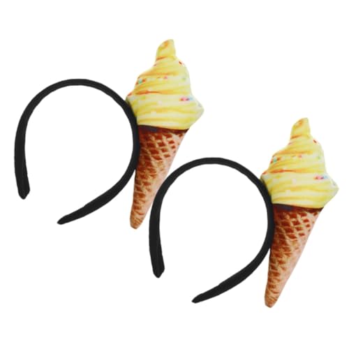 SOLUSTRE 2 Stücke Teiliges Eiscreme Stirnband mit Kreativem Cartoon Design Leichtes und Bequemes Haaraccessoire für Make Up Gesichtsreinigung Party Geburtstags und Halloween Cosplay SOLUSTRE 2 Stücke Teiliges Eiscreme Stirnband mit Kreativem Cartoon Design Leichtes und Bequemes Haaraccessoire für Make Up Gesichtsreinigung Party Geburtstags und Halloween Cosplay von SOLUSTRE