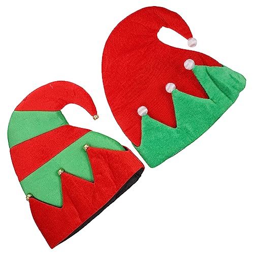 SOLUSTRE 2 Stücke Weihnachts Elfenmützen Rot Festliche Kopfbedeckung für Karneval Party Cosplay Erwachsene SOLUSTRE 2 Stücke Weihnachts Elfenmützen Rot Festliche Kopfbedeckung für Karneval Party Cosplay Erwachsene von SOLUSTRE