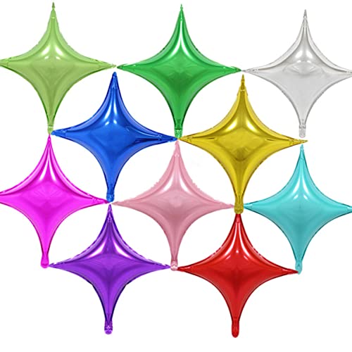 SOLUSTRE 20 Stück Aluminium Folienballons Grün Quadratische Sternform für Partydekoration Hochzeiten Geburtstagsfeiern und SOLUSTRE 20 Stück Aluminium Folienballons Grün Quadratische Sternform für Partydekoration Hochzeiten Geburtstagsfeiern und von SOLUSTRE