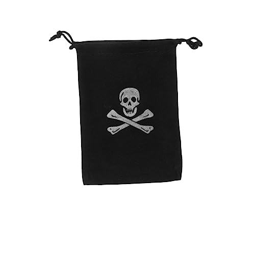SOLUSTRE 20 Stück Piraten Münzbeutel aus Kordelzug Aufbewahrungstaschen für Halloween Kindergeburtstag und Piratenparty Kreatives Design für Süßigkeiten und Dekoration von SOLUSTRE