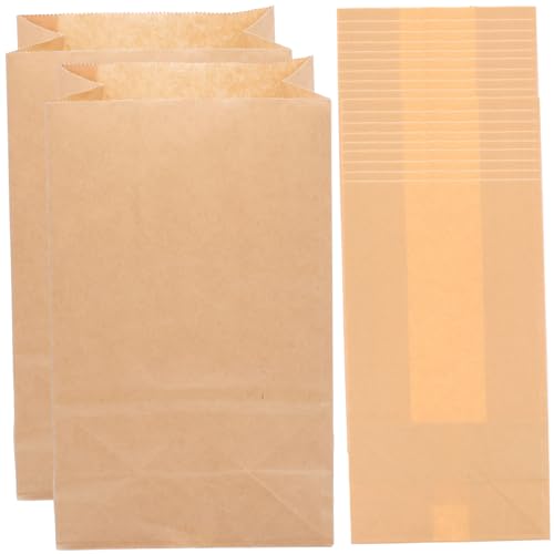SOLUSTRE 20 Stück Teiliges Kraftpapier snackbeutel Fettabweisende Papiertüten für Gebäck Kekse Brot Süßigkeiten Faltbare Lebensmittelechte Aufbewahrungstaschen für Lebensmittel und SOLUSTRE 20 Stück Teiliges Kraftpapier snackbeutel Fettabweisende Papiertüten für Gebäck Kekse Brot Süßigkeiten Faltbare Lebensmittelechte Aufbewahrungstaschen für Lebensmittel und von SOLUSTRE