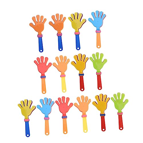 SOLUSTRE 20 Stück Teiliges Kunststoff Handklapper Kleine Hand Noisemaker Clapping Toy Party Mitgebsel für Kindergeburtstag Halloween Karneval Jungen Mädchen Ab Jahren Zufällige Farbe von SOLUSTRE