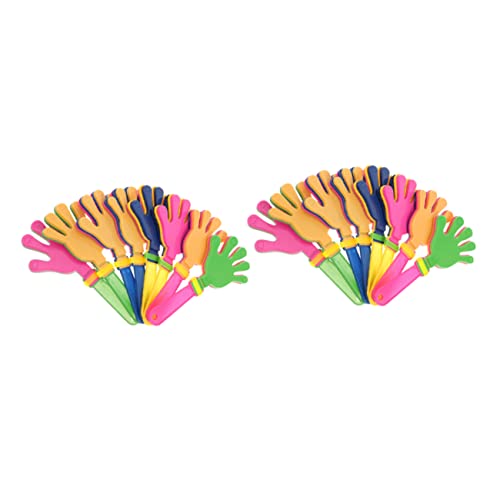SOLUSTRE 20 Stück Teiliges Kunststoff Handklatscher Geräuschemacher für Sportveranstaltungen Karneval und Partys Kleine Handliche Klatschhände für Erwachsene Gemischt Zufällige Farbe SOLUSTRE 20 Stück Teiliges Kunststoff Handklatscher Geräuschemacher für Sportveranstaltungen Karneval und Partys Kleine Handliche Klatschhände für Erwachsene Gemischt Zufällige Farbe von SOLUSTRE