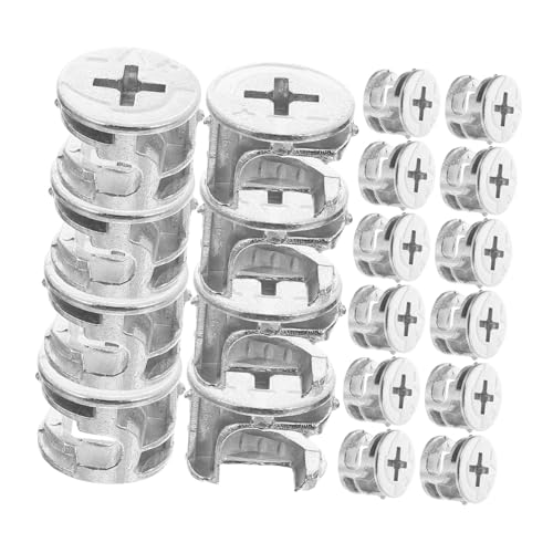 SOLUSTRE 20 Stück Teiliges Metall Exzenter Nocken Schnellverbinder Möbelbeschläge für Schrank Kleiderschrank Tisch Möbelmontage Zubehör SOLUSTRE 20 Stück Teiliges Metall Exzenter Nocken Schnellverbinder Möbelbeschläge für Schrank Kleiderschrank Tisch Möbelmontage Zubehör von SOLUSTRE