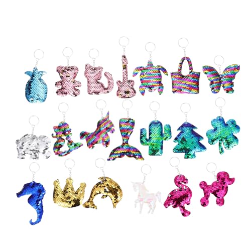 SOLUSTRE 20 Stück Teiliges Set Reflektierende Schlüsselanhänger mit Glitzernden Tier und Pflanzenmotiven aus Pet und Vielseitige Anhänger für Rucksack Handtasche und Weihnachtsdeko SOLUSTRE 20 Stück Teiliges Set Reflektierende Schlüsselanhänger mit Glitzernden Tier und Pflanzenmotiven aus Pet und Vielseitige Anhänger für Rucksack Handtasche und Weihnachtsdeko von SOLUSTRE