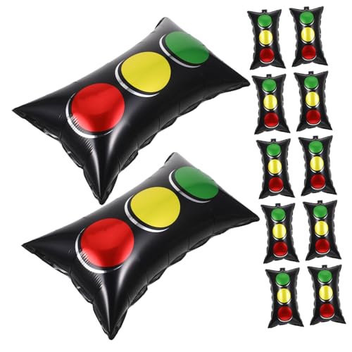 SOLUSTRE 20 Stück Teiliges Verkehrssignal Folienballon Roten Gelben Grünen Ampelmotiven für Fahrzeug-mottopartys Rennwagen-geburtstagsdeko Vielseitige Partydekoration für von SOLUSTRE