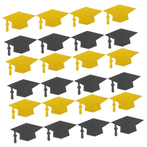 SOLUSTRE 200 Stück Arzt Hut Dekoration Tisch Schule Hoch Kernstück Abschlussstreusel Grad Gold Dekorationen Schwarzer Abschluss Kappen Konfetti-party Mittelstücke Junggesellin Silver SOLUSTRE 200 Stück Arzt Hut Dekoration Tisch Schule Hoch Kernstück Abschlussstreusel Grad Gold Dekorationen Schwarzer Abschluss Kappen Konfetti-party Mittelstücke Junggesellin Silver von SOLUSTRE