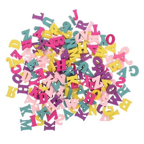 SOLUSTRE 200 Stück Holzbuchstaben zum Basteln Bunte DIY Holzscheiben Leichte Holzalphabet für Kreative Kunstprojekte Kinderzimmerdekoration Zufällige Farbmischung SOLUSTRE 200 Stück Holzbuchstaben zum Basteln Bunte DIY Holzscheiben Leichte Holzalphabet für Kreative Kunstprojekte Kinderzimmerdekoration Zufällige Farbmischung von SOLUSTRE
