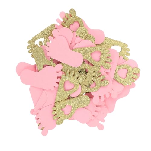 SOLUSTRE 200 Stück Shower Konfetti Gold Fußabdruck Papierstreu für Babyparty Dekoration Kreative Tischdeko für Geburtstagsfeier und Kinderparty Partyzubehör SOLUSTRE 200 Stück Shower Konfetti Gold Fußabdruck Papierstreu für Babyparty Dekoration Kreative Tischdeko für Geburtstagsfeier und Kinderparty Partyzubehör von SOLUSTRE