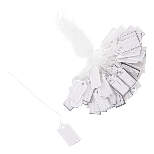 SOLUSTRE 200 Stück Teiliges Preisetiketten für Schmuck aus Papier mit Baumwollfaden Rechteckige Hängende Preisschilder zum Einfachen Beschriften und Präsentieren von Schmuck und Kleidung SOLUSTRE 200 Stück Teiliges Preisetiketten für Schmuck aus Papier mit Baumwollfaden Rechteckige Hängende Preisschilder zum Einfachen Beschriften und Präsentieren von Schmuck und Kleidung von SOLUSTRE