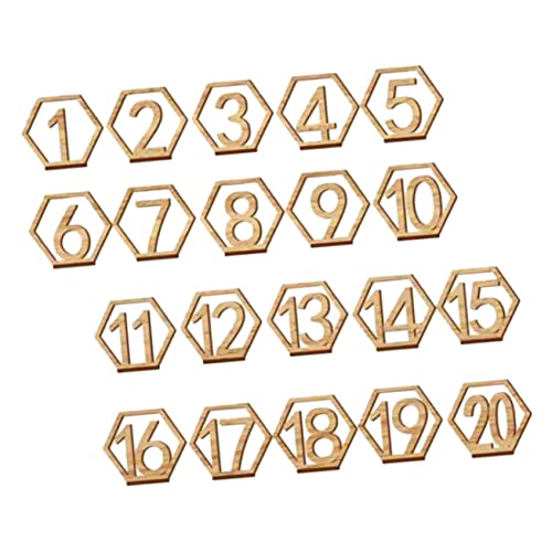SOLUSTRE 20Stücke Holztischnummern Für Hochzeiten Und Veranstaltungen Wiederverwendbare Tischaufsteller Aus Robustem Holz Für Partys Personalisierte Platzkarten SOLUSTRE 20Stücke Holztischnummern Für Hochzeiten Und Veranstaltungen Wiederverwendbare Tischaufsteller Aus Robustem Holz Für Partys Personalisierte Platzkarten von SOLUSTRE