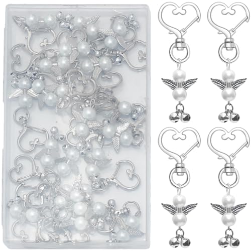 SOLUSTRE 22Stücke Teiliges Herz Bell Schlüsselanhänger DIY Schlüsselringe Handgefertigte für Hochzeiten Geburtstage und Partys Schlüsselbund Dekoration SOLUSTRE 22Stücke Teiliges Herz Bell Schlüsselanhänger DIY Schlüsselringe Handgefertigte für Hochzeiten Geburtstage und Partys Schlüsselbund Dekoration von SOLUSTRE