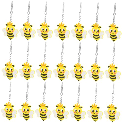 SOLUSTRE 24 Stück Biene Schlüsselanhänger Biene-motto-partyzubehör Bienenmotivzubehör Gastgeschenke Für Kindergeburtstage Süße Schlüsselanhänger Für Rucksäcke Bienenparty-gastgeschenk Pvc SOLUSTRE 24 Stück Biene Schlüsselanhänger Biene-motto-partyzubehör Bienenmotivzubehör Gastgeschenke Für Kindergeburtstage Süße Schlüsselanhänger Für Rucksäcke Bienenparty-gastgeschenk Pvc von SOLUSTRE